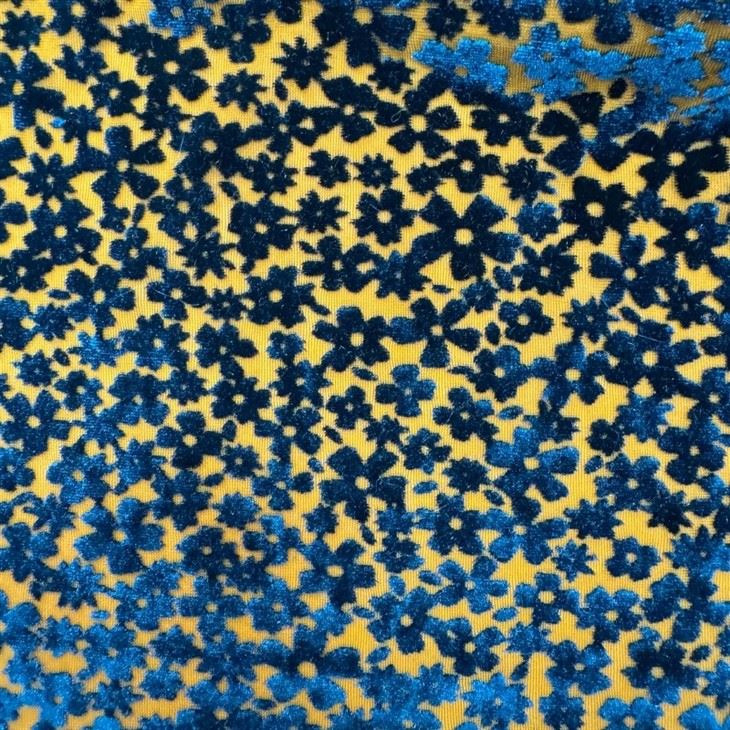 Silk Burnout Velvet Fabric