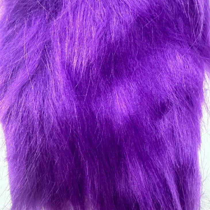 Solid Long Shaggy Faux Fur Fabric